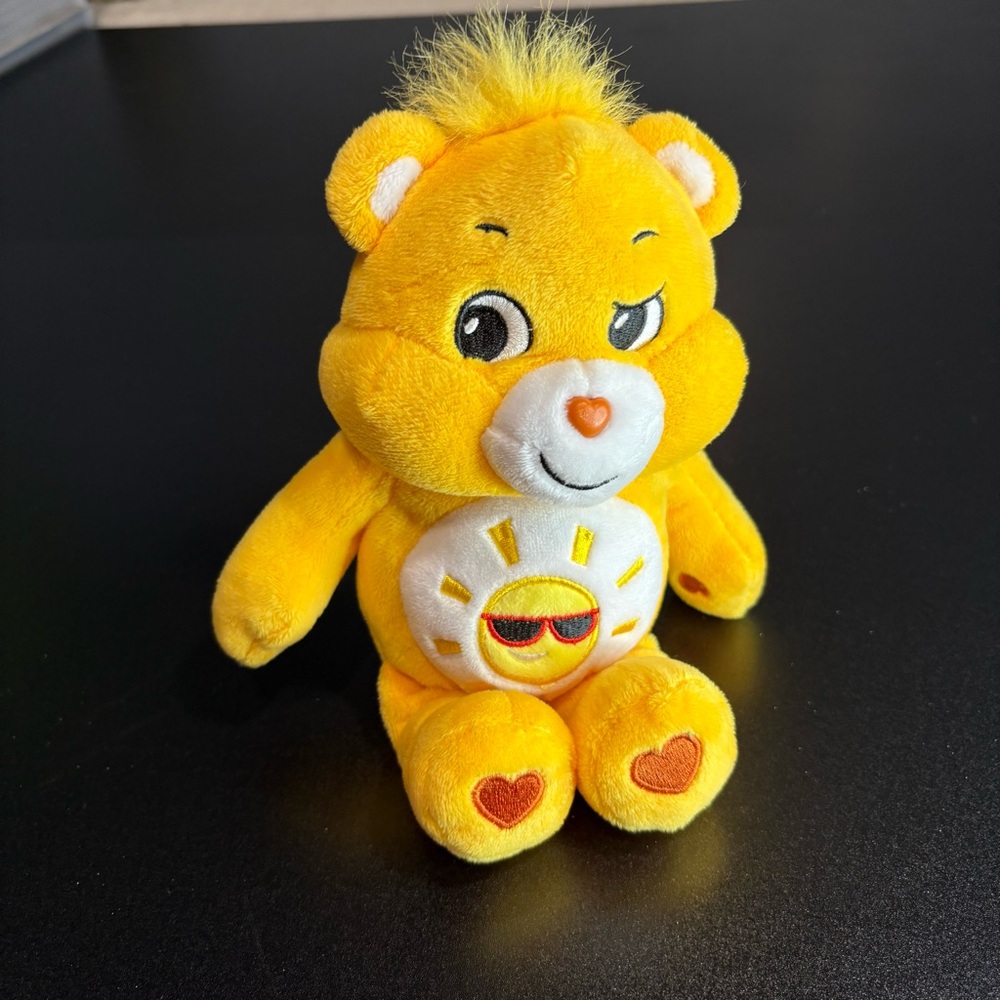 Yellow‎ Plush Bear Toy Care Bears Funshine Bear